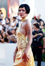 Halsey Nipple Pokies in a Sexy Dress at the Venice Film Festival (10).jpg