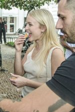 Zara Larsson - was seen smiling as she greeted fans outside her hotel in Rio  (2).jpg