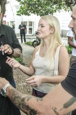 Zara Larsson - was seen smiling as she greeted fans outside her hotel in Rio  (7).jpg