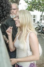 Zara Larsson - was seen smiling as she greeted fans outside her hotel in Rio  (8).jpg