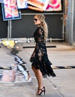 Margot Robbie - arriving at the Jimmy Kimmel Live in Los Angeles 5.jpg