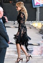 Margot Robbie - arriving at the Jimmy Kimmel Live in Los Angeles 3.jpg