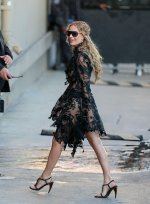 Margot Robbie - arriving at the Jimmy Kimmel Live in Los Angeles 1.jpg
