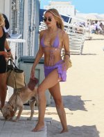 Kimberley Garner - sports a cute purple bikini  (12).jpg