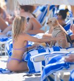 Kimberley Garner - sports a cute purple bikini  (9).jpg