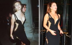 Elizabeth Hurley and Lady Gaga in Versace Punky.jpg