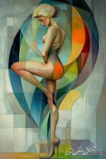 Abstractionism _ __She curves like jazz—sharp, smooth, and full of soul __🎷🖤🎨 _ Facebook.jpeg