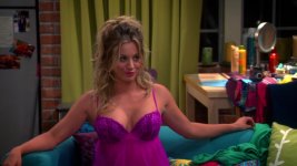 Penny wearing sexy babydoll - Lingerie - Kaley Cuoco - The Big Bang Theory 07x04 - 01.jpg