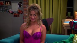 Penny wearing sexy babydoll - Lingerie - Kaley Cuoco - The Big Bang Theory 07x04 - 02.jpg