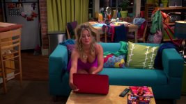 Penny wearing sexy babydoll - Lingerie - Kaley Cuoco - The Big Bang Theory 07x04 - 04.jpg