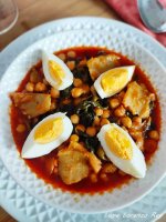 Bacalao con garbanzos y espinacas..jpg