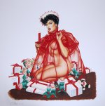 Olivia De Berardinis  Bettie Page Christmas calendar illustration.jpg